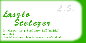 laszlo stelczer business card